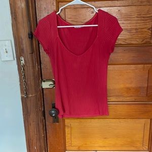 Reformation Bardot Knit top vneck